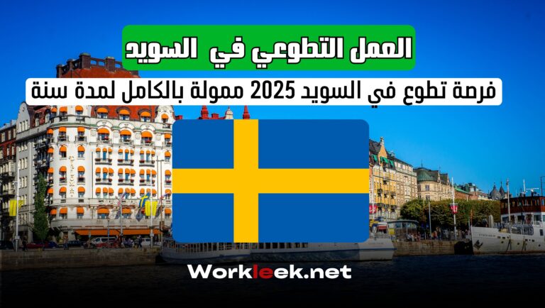 Workleek.net فرصة تطوع في السويد 2025 ممولة بالكامل لمدة سنة