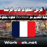 فرص التطوع في فرنسا مع Workleek خطوة بخطوة