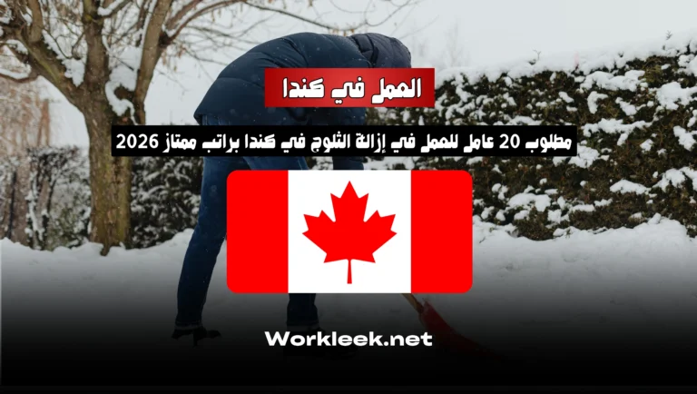 مطلوب 20 عامل للعمل في إزالة الثلوج في كندا براتب ممتاز 2025